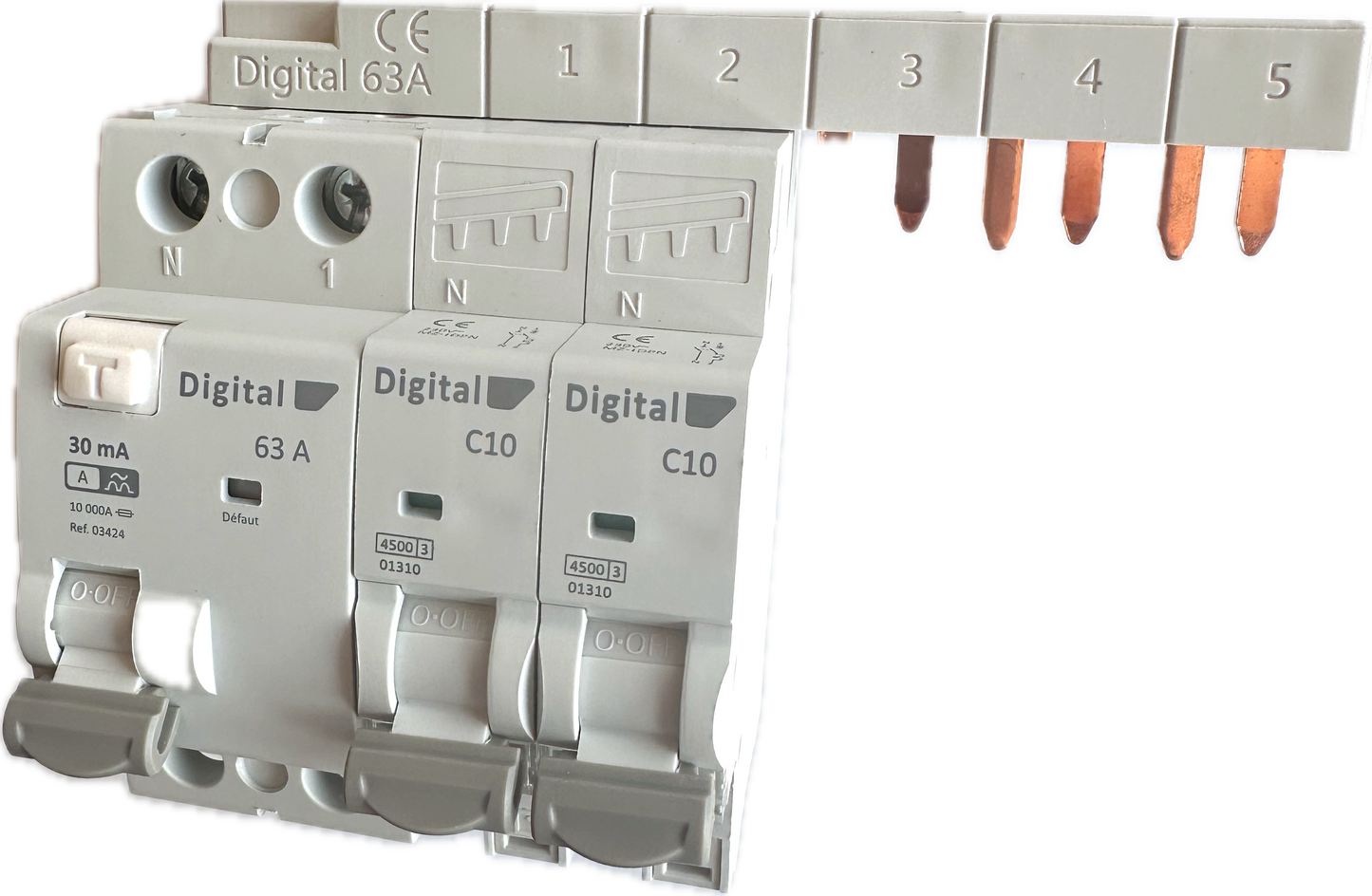 Peine conector Diferencial con magnetotermicos