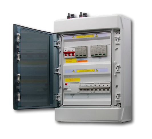 ARMARIO PROTECCIONES   DC+AC  10 KW  Trifásico 1000Vdc.  2 MPPT