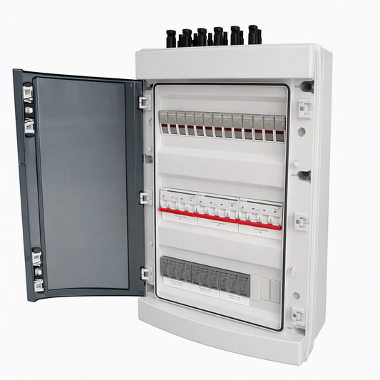 CUADRO DE PROTECCIONES DC 30 a 100 kW Con 12 Fusibles
